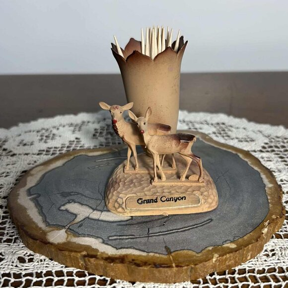 Vintage Grand Canyon souvenir celluloid toothpick holder - Picture 1 of 8